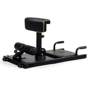 GYMAX Sissy Squat Machine with Adjustable Height and Protective Foam