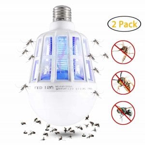 Wanqueen 2 Pack Electronic Mosquito Zapper Light Bulb