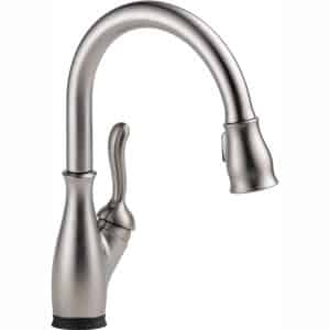 Delta Faucet Leland Single-Handle Touch Kitchen Sink Faucet with Pull Down Sprayer, Touch2O and ShieldSpray Technology, Magnetic Docking Spray Head, SpotShield Stainless 9178T-SP-DST
