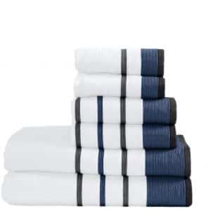 Great Bay Home 100% Turkish Cotton Luxury Bath Towels, 6 Piece Set