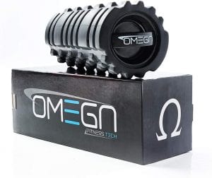 Omega 3-Speed Vibrating Foam Roller - Deep Tissue Massage, Workout Recovery, Physical Therapy, and Myofacial Release