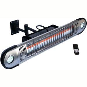 EnerG+ Infrared Electric Outdoor Heater - Wall Mounted with LED & Remote