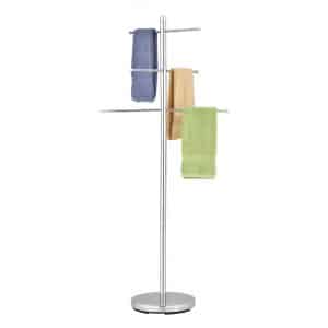 MyGift 6-Rung Chrome-Plated Towel Tree