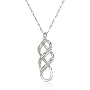 Amazon Collection 18" Twist Pendant Necklace
