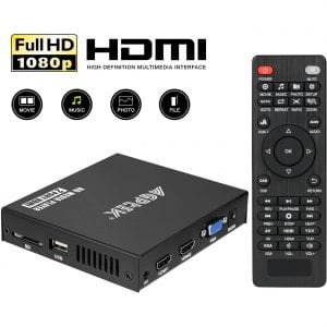 MYPIN 1080P Media Player with Dual HDMI Ports