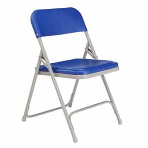 National Public Seating 800 Series Steel Frame Plastic Folding Chair