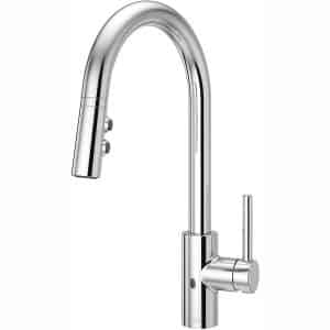 Pfister LG529ESAC Stellen Touchless Pull Down Kitchen Faucet with React Electronic Motion Sensor, Polished Chrome