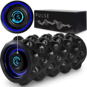Pulse Vibrating Foam Roller | 8 Speed Rechargeable Vibrating Foam Roller | Vibrating Roller | Foam Roller Vibration | Massage Roller for Muscles