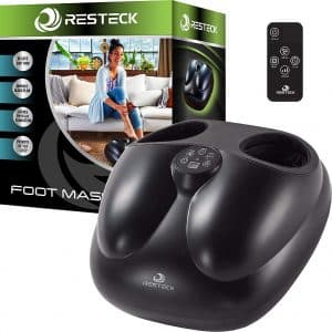 RESTECK™ Shiatsu Foot Massager Machine with Heat {Remote Control} Deep Kneading Massage Therapy, Air Compression