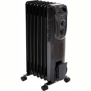 AmazonBasics Indoor Portable Radiator Heater - Black