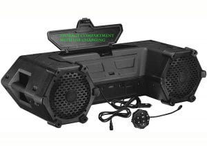 Planet Audio PATV85 ATV UTV Weatherproof Sound System - 6.5 Inch Speakers, 1.5 Inch Tweeters, Built-in Amplifier, Bluetooth