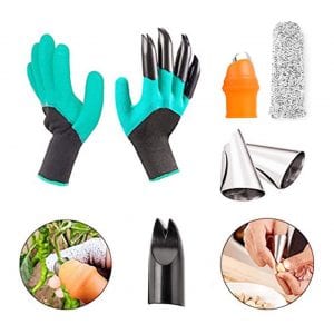 Silicone Thumb Knife and Gardening Claw Gloves