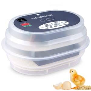 Egg Incubator, HBlife 9-12 Digital Fully Automatic Incubator for Chicken Eggs, Poultry Hatcher for Chickens Ducks Goose Birds