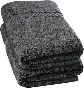 Utopia Towels Luxurious 35 x 70 Inches Bath Sheet (2-Pack, Grey)