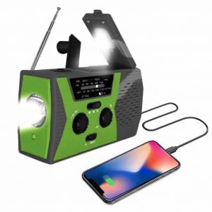 AOXLANT Portable Weather Radio with LED Flashlight
