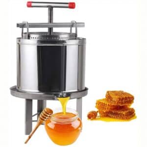 AnEssOil Home Manual Crank Stainless Steel Honey Extractor Honeycomb Spinner Beekeeping Equipment Beeswax Machine