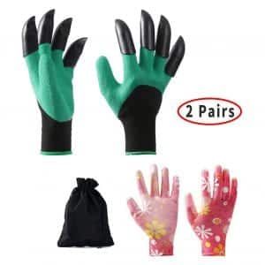 Unknown Garden Gloves with Fingertips Claws
