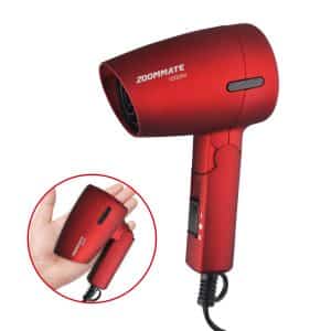 ZOOMMATE 1000W Mini Travel Hair Dryer Blue Color