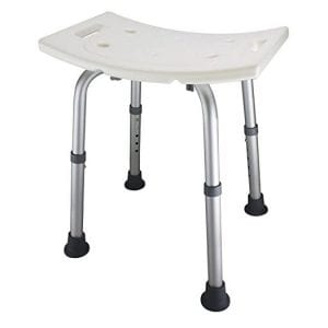 Ez2care Adjustable Height Shower Seat for Elderly and Disabled