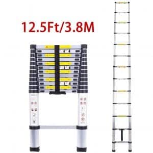 CCYX Folding Telescoping Ladders Multi-Purpose Aluminum Extension Ladder