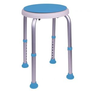 Carex Health Brands Swivel Padded Shower Stool with Seat for Elderly