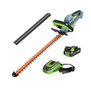  WORKPRO 20V 20 Inches Dual Action Cordless Hedge Trimmer