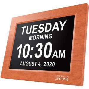 American Lifetime Day Clock with Battery Backup & 5 Alarm Options