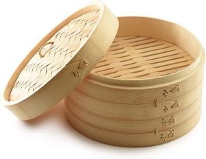 Norpro bamboo steamer, One Size, as shown