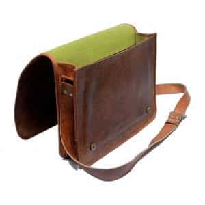 Uns Leather Full Flap Messenger Handmade Laptop Bag