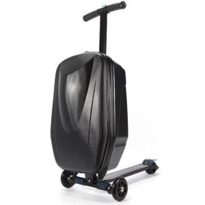 KANING 20’ Luggage Scooter with Handbag Wheels (Black)