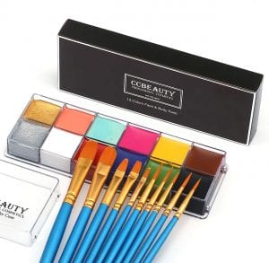 CCBeauty 12 Colors Professional Body Paint Kit