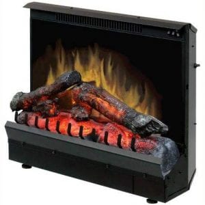 e-Flame USA Breckenridge 25"x20" LED Electric Fireplace Stove Insert with Remote - 3D Logs and Fire