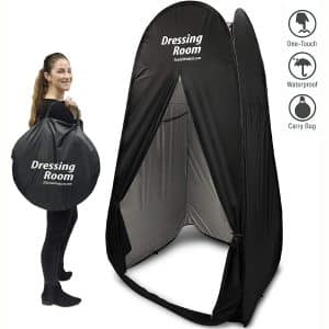 EasyGoProducts Portable Changing Dressing Room Pop Up Shelter for Outdoors Beach Area Grass Shower Room Equipped with Portable Carrying Case. Great for Clothing Companies