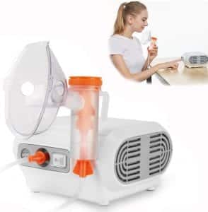 MAYLUCK Portable Compressor Nebulizer, Nebulizer Machine with 1 Set Accessory, Jet Nebulizers Personal Steam Inhaler Cool Mist Compressor System for Kids Adults