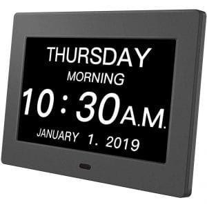 Pipishell Day Clock with an Extra-Large LCD Screen