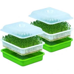 Anjoy 2pcs Seed Sprouter Tray