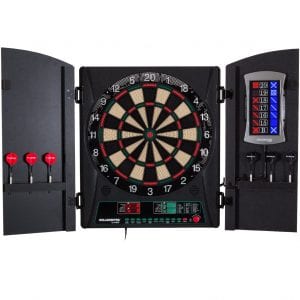 Bullshooter 1.0 Electronic Dartboard Cabinet Set with 13.5” Target Area