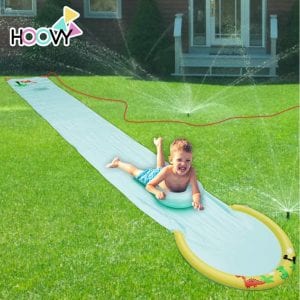 Hoovy Water Slip and Slides with In-built Body Board & Hose Attachment