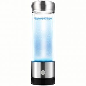 Hydrogen-Rich Generator Water Bottle PEM Technology Ionizer High Concentration Discharge Ozone and chlorine (F5-silver)