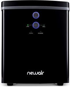 NewAir Portable Maker 33 lb 2 Ice Size Bullets Daily, Perfect Machine for Countertops, NIM033BK00, Black