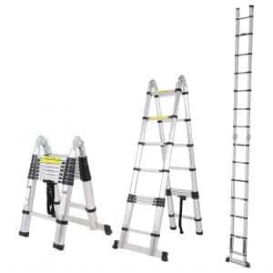 Soges 16.5 FT Extension Ladder Multi-Purpose Telescoping Ladder, 330 lbs Capacity