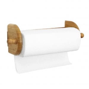 Greenco-Premium-Bamboo-Wall-Mount-Paper-Towel-Holder-1