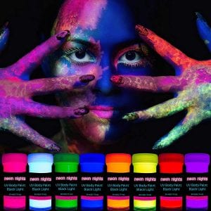Neon nights Black Light Make-Up Body Paint Kit