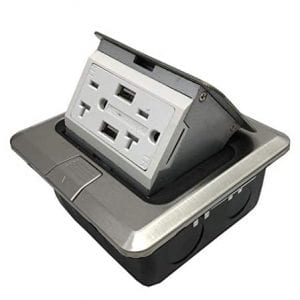 Powertech-Pop-Up-Receptacle-20A-Outlet-Floor-Box-With-USB