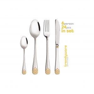  Trendyware Limited Edition Gold Silverware Set