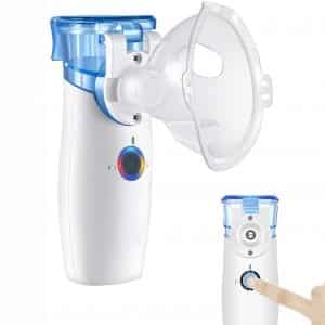 Portable Handheld Nebuliser, Cool Mist Steam Inhaler Mini Nebuliser with Self-Cleaning Mode, Nebuliser Machine Atomizer for Kids Adults