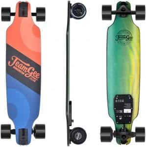 Teamgee H8 31" Electric Skateboard, 15 MPH Top Speed, 480W Motor, 8 Miles Range, 11.6 Lbs, 10 Layers Maple Longboard with Wireless Remote Control