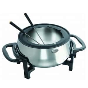 Artestia Electric Stainless steel Fondue Set with Two Pots