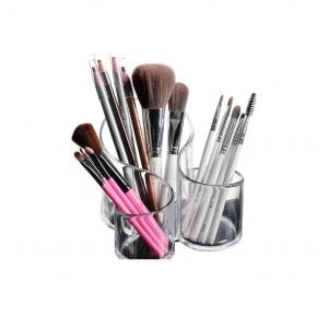 Bekith Acrylic Multi-Purpose Makeup Organizer – 3 Compartments