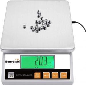 Bonvoisin Precision Scale 10kgx0.1g Digital Lab Scale Accurate Electronic Balance Portable Laboratory Analytical Balance Industrial Counting Scale Jewery Kitchen Scale CE Certified